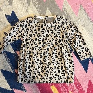 Zara leopard print sweater dress